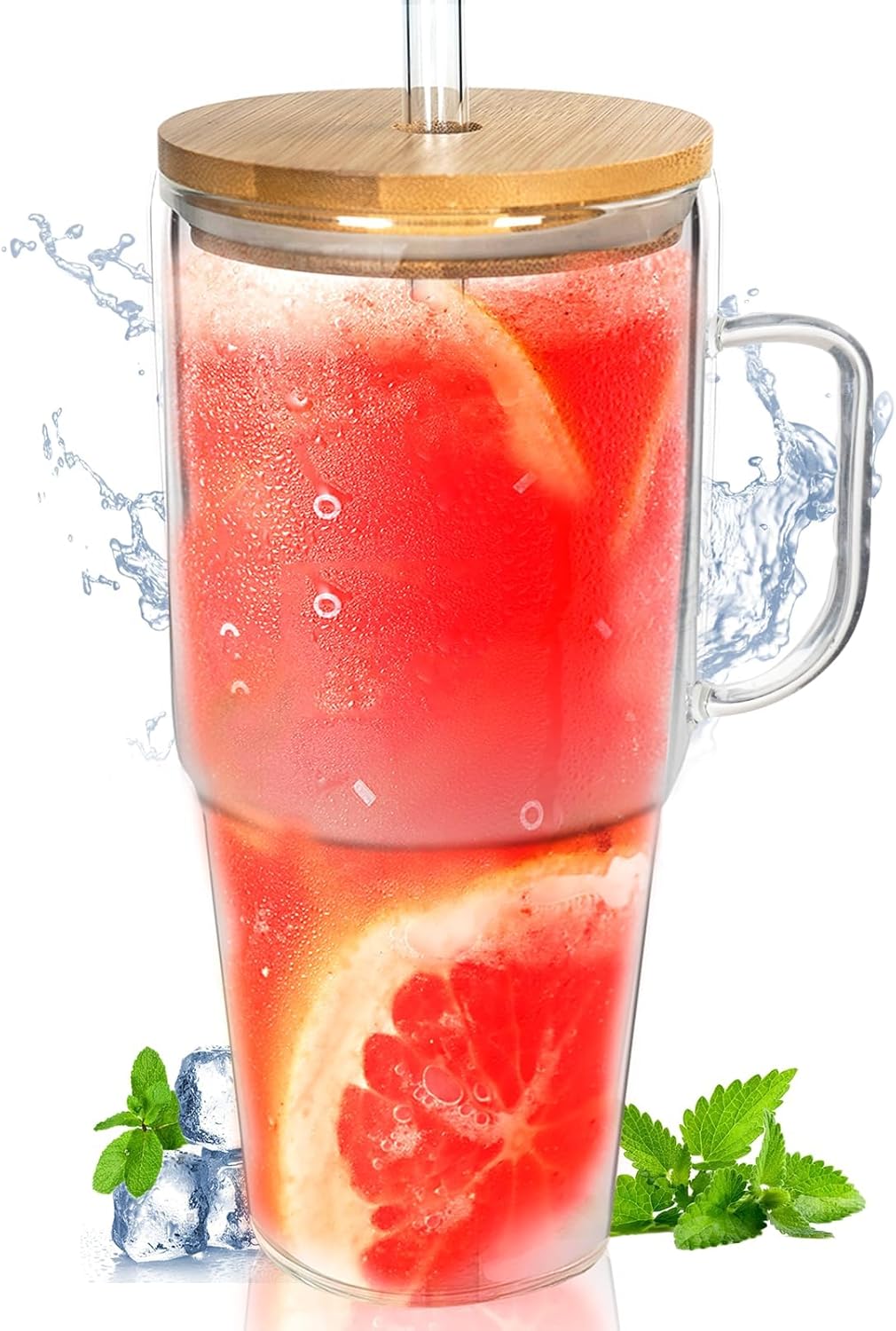 40oz Glass Tumbler with Handle - 40 oz product image 10