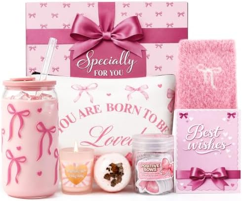 Pink Bow Self-Care Gift Basket for Women - image 9