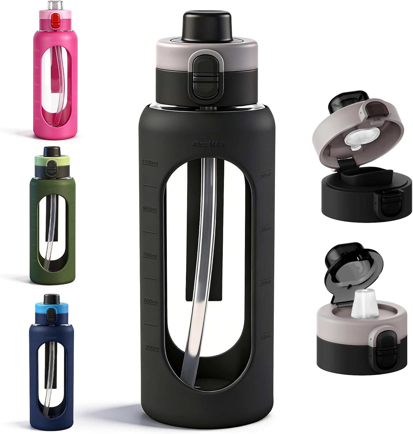 Glass Sports Water Bottle - 40 oz product image 8