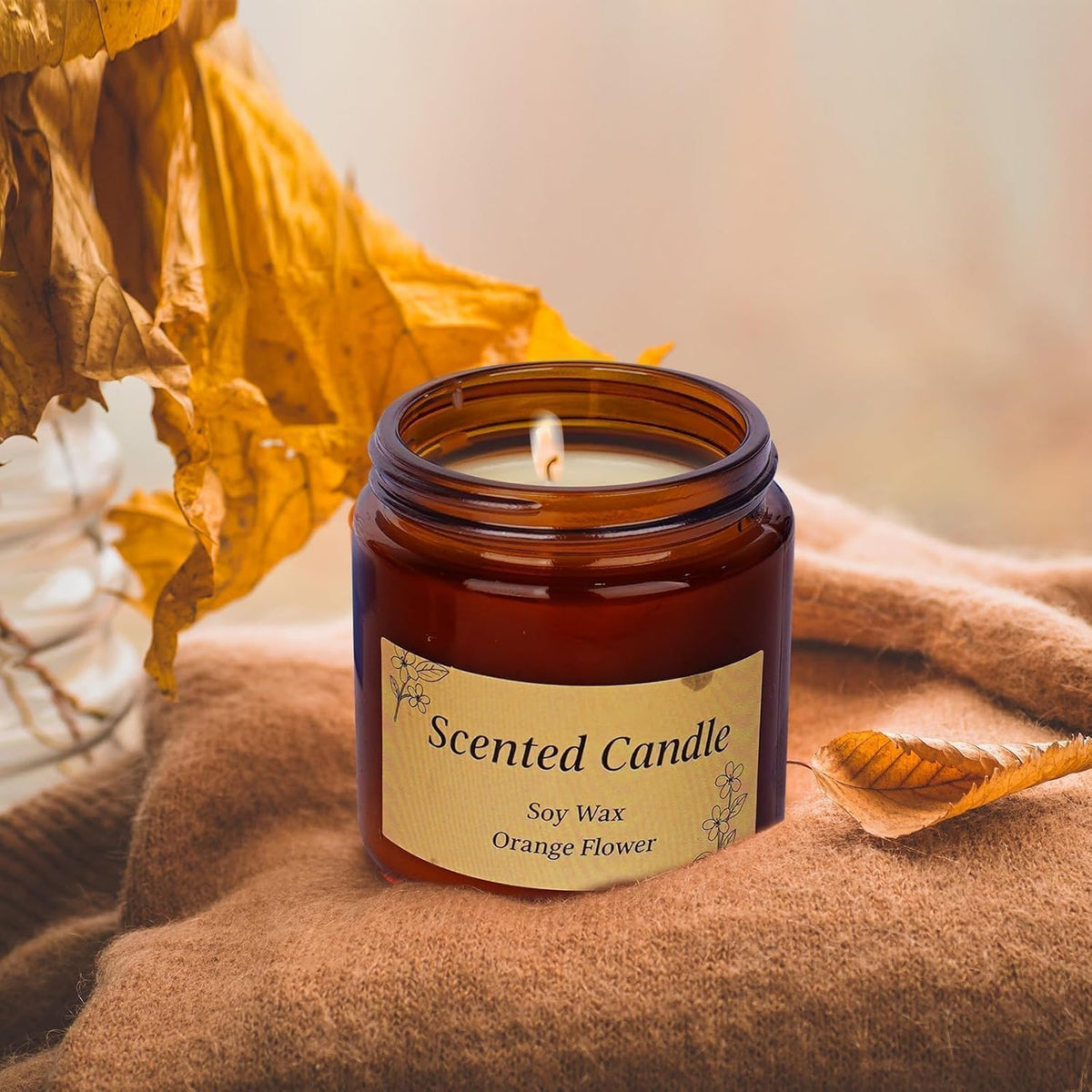 Orange Fall Self-Care Gift Set with Blanket - product image 5