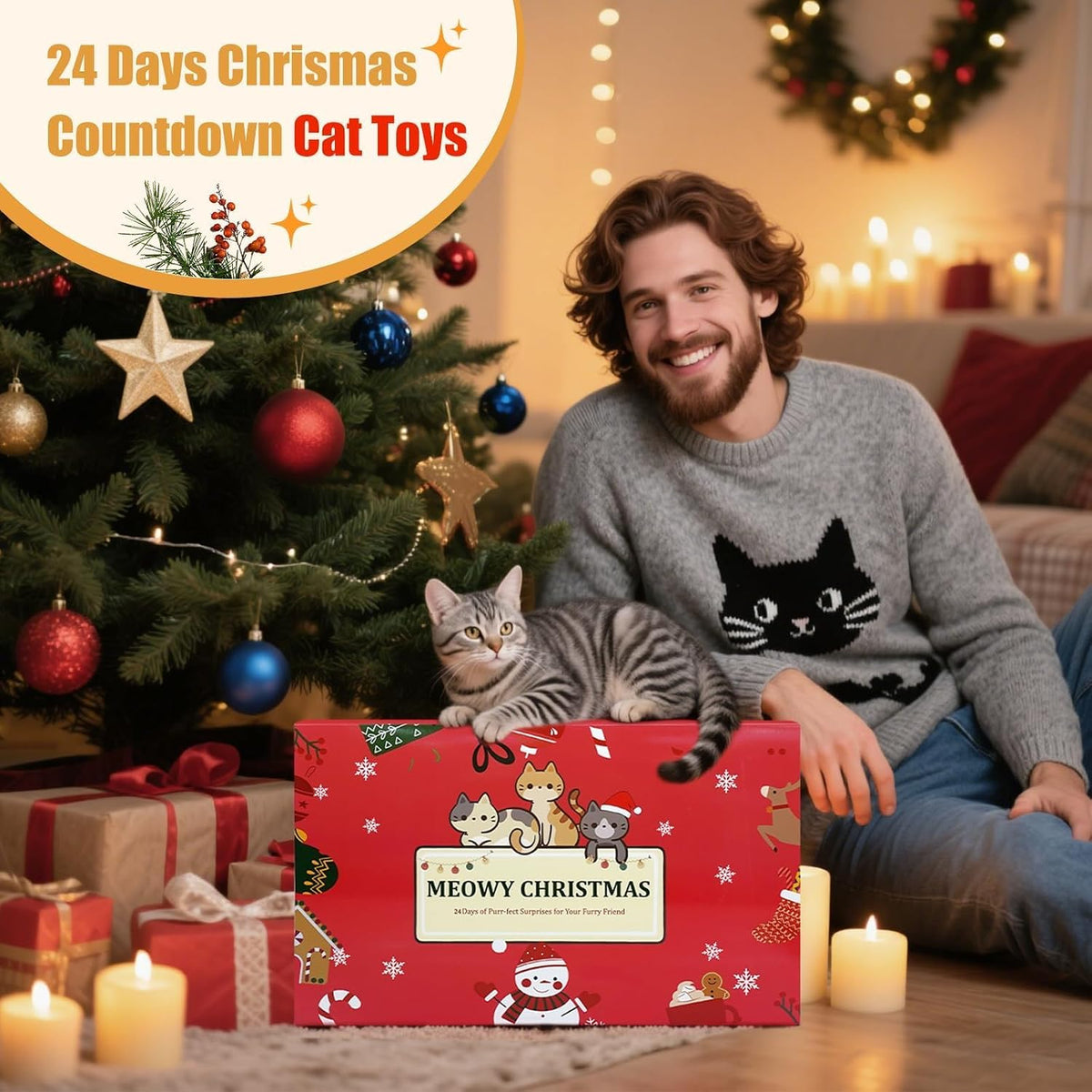 ANOTION Cat Toy Advent Calendar - 24 Days - product view 2
