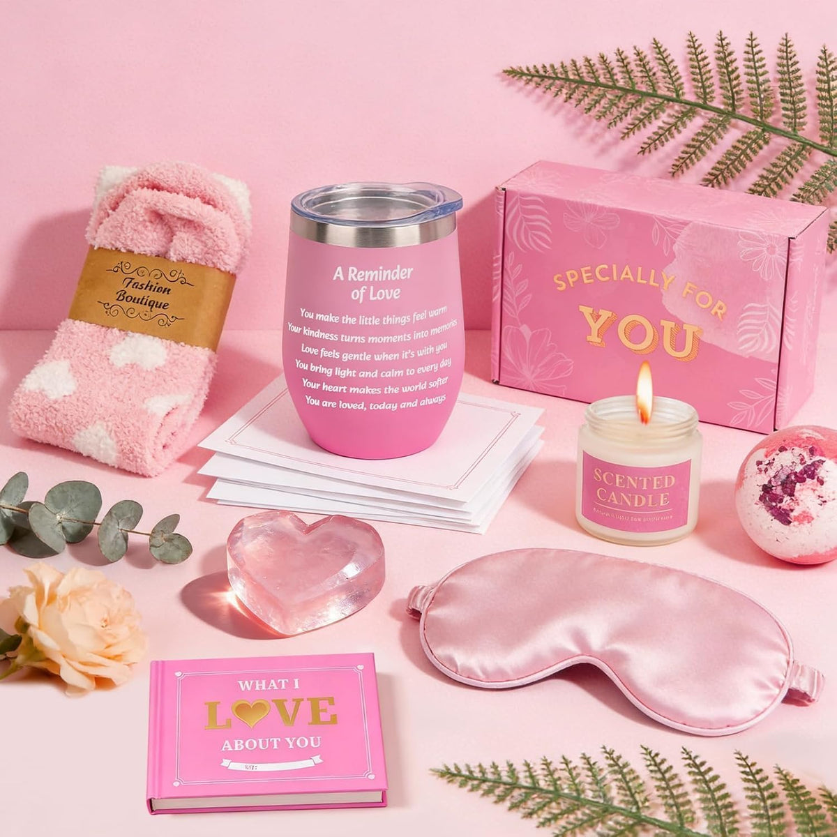 Pink Self-Care Gift Box with Insulated Tumbler - product image 3