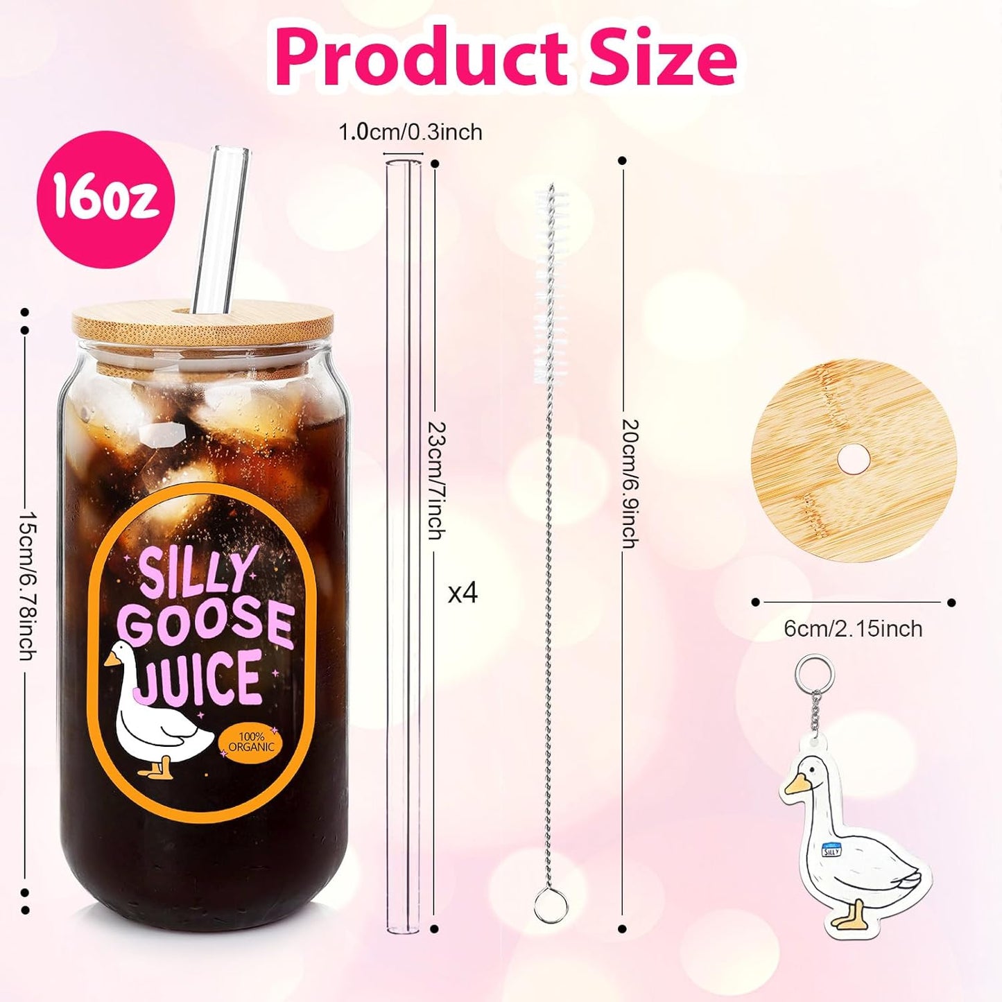 B0F9P3QBVG|Silly Goose 18 oz glass cup Single|image-3