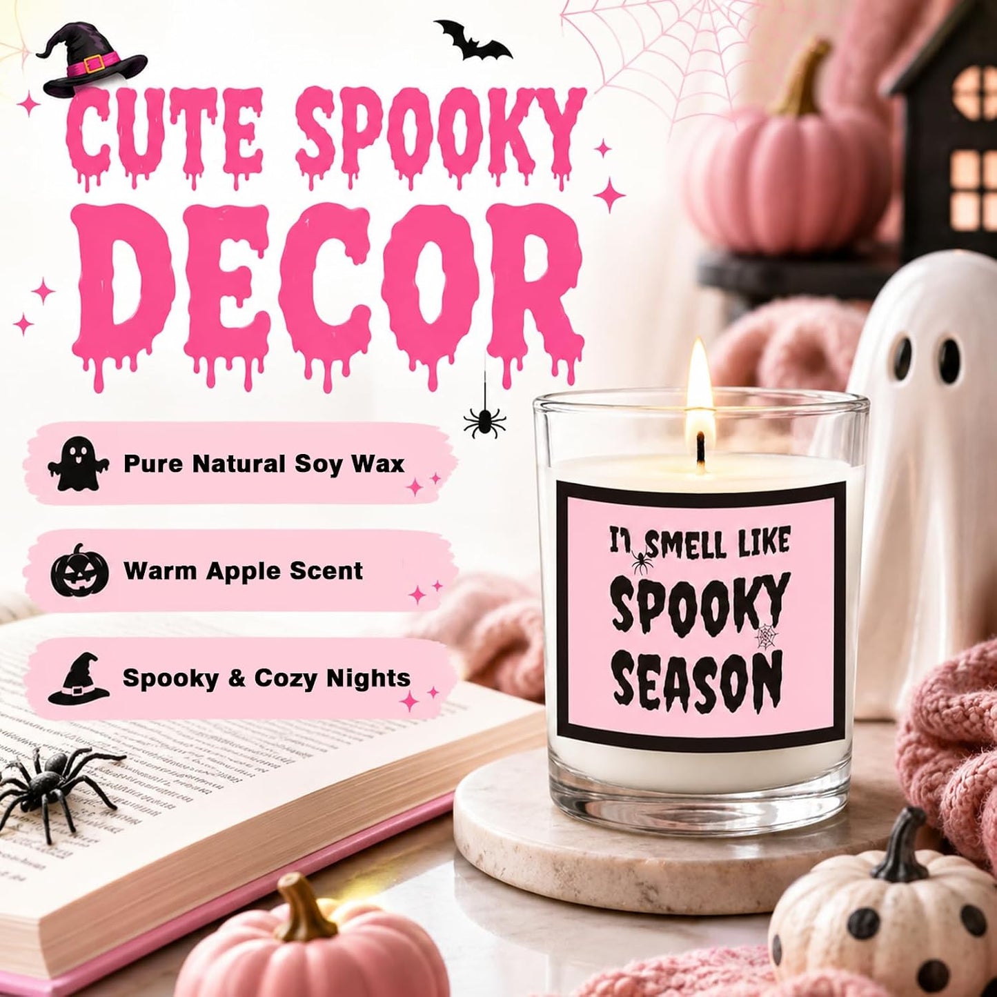 Pink Halloween Boo Basket for Women - 12 Piece - image 6