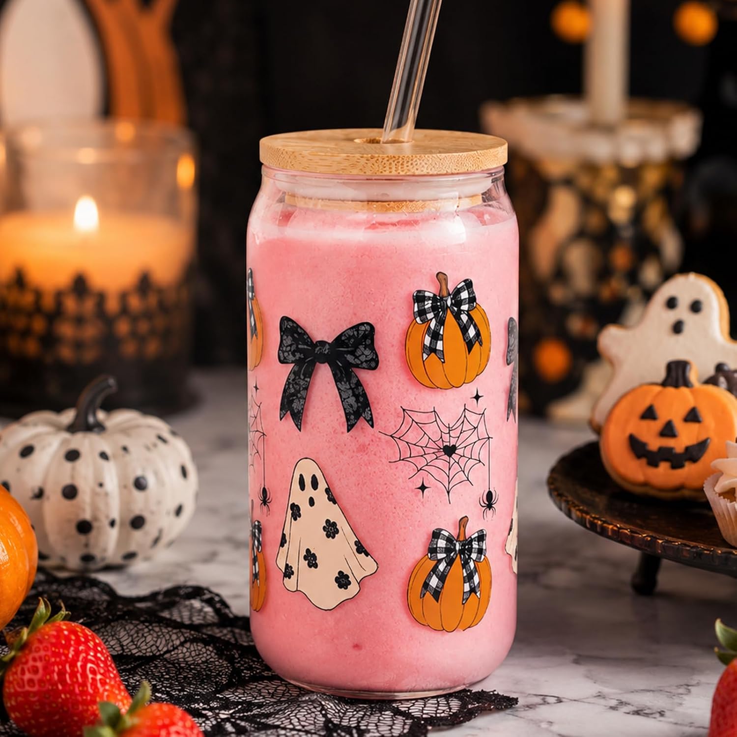 Purple Halloween Boo Basket for Women - 15 Piece - image 4