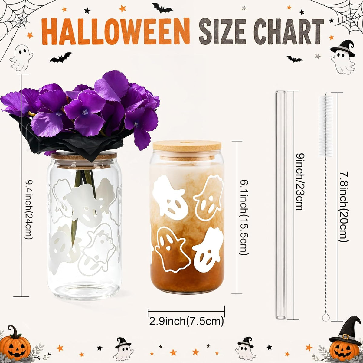 Halloween Ghost Cup Bouquet Gift Set - 2 Pack - product image 4