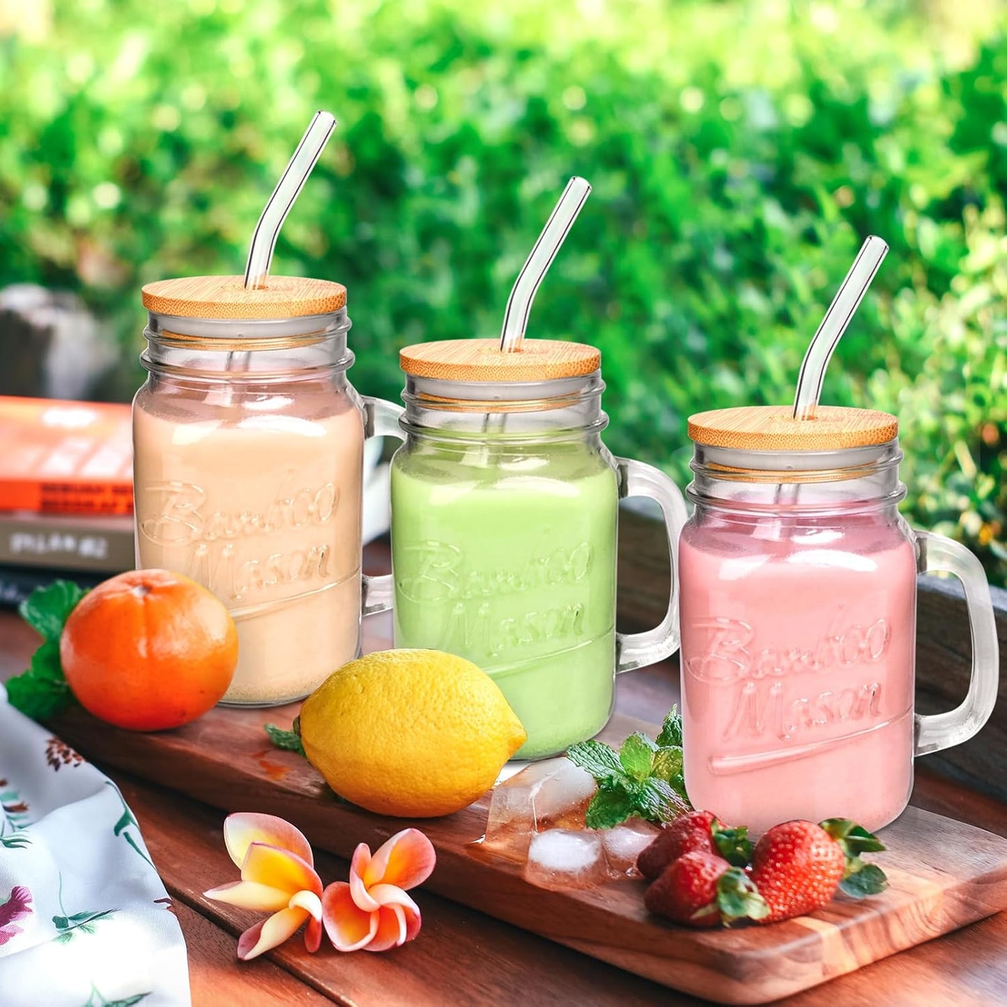 16oz Mason Jar with Handle - 16 oz product image 5