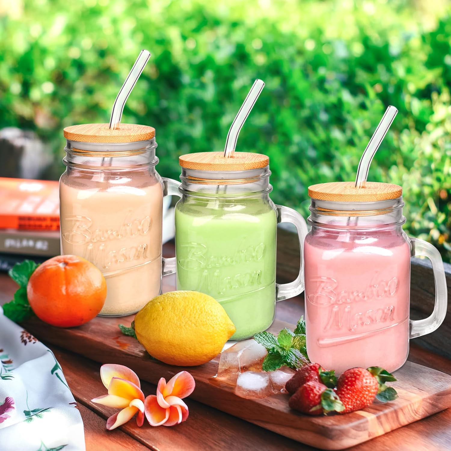 16oz Mason Jar with Handle - 16 oz product image 5