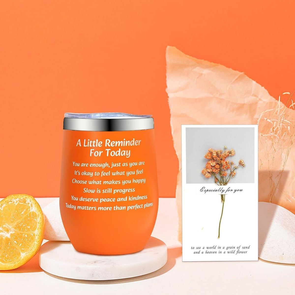 Orange Fall Self-Care Gift Set with Blanket - product image 2