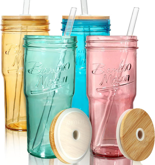 Bamboo Mason Jar - 24 oz product image 1