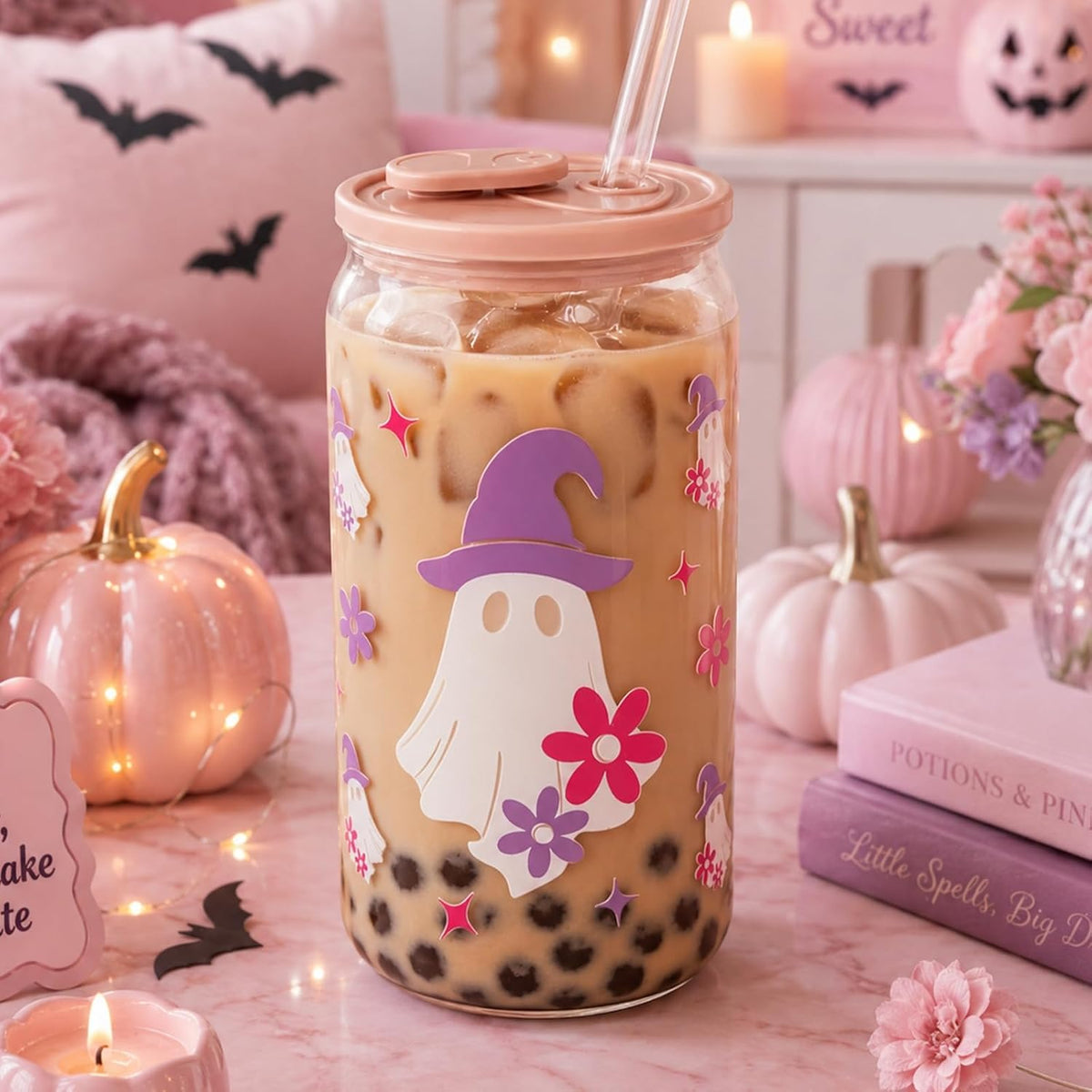 Pink Halloween Boo Basket Gift Set with Blanket - product image 3