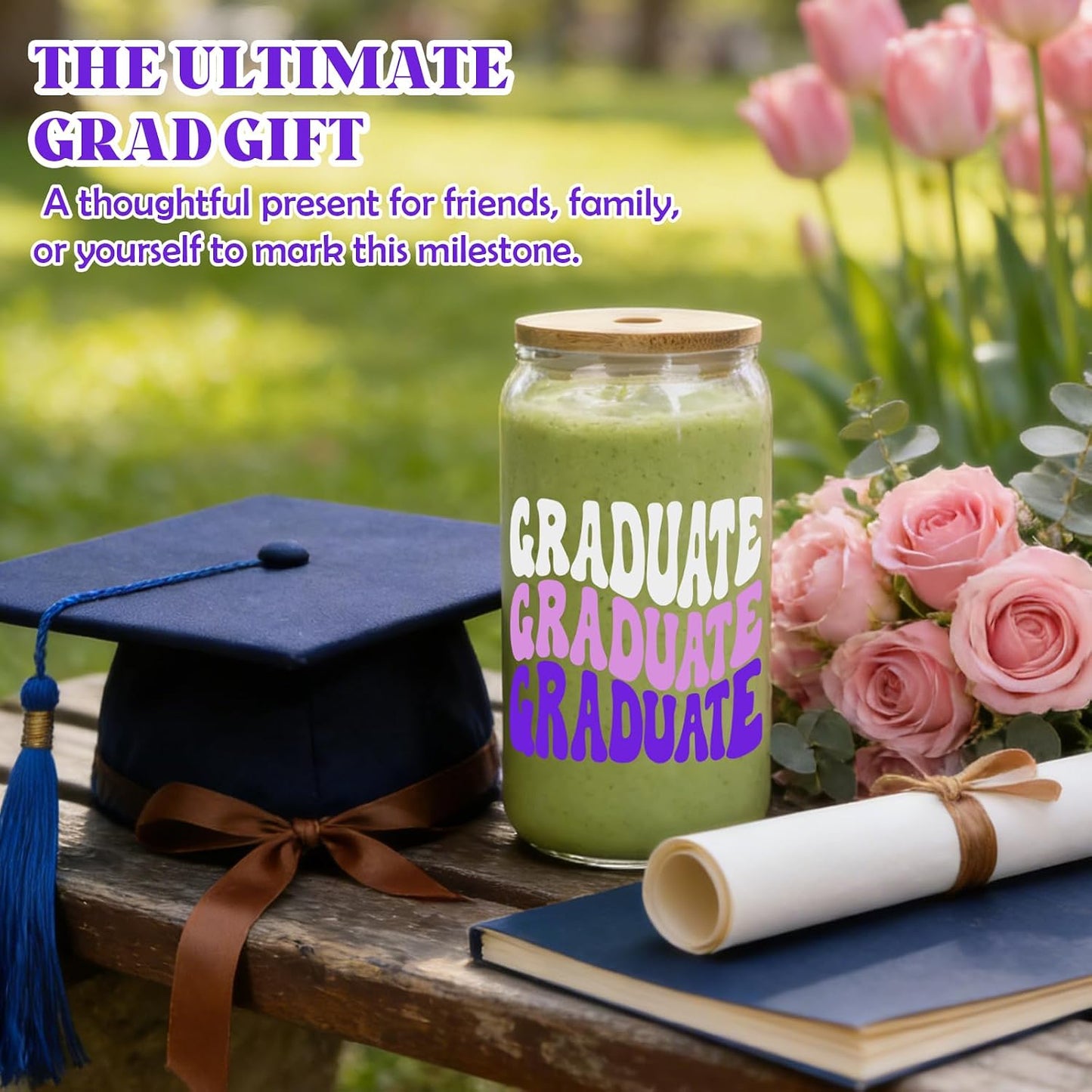 Graduation Glass Cup - 18 oz product image 5