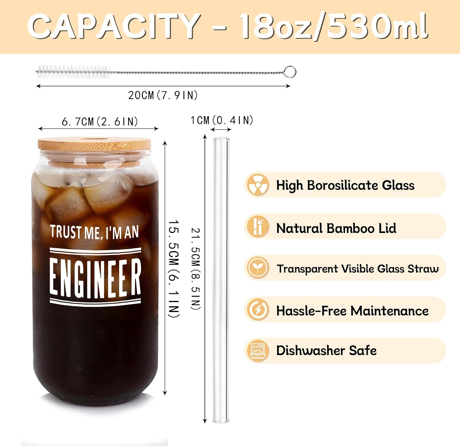 Themed Can Glass - 18 oz product image 2