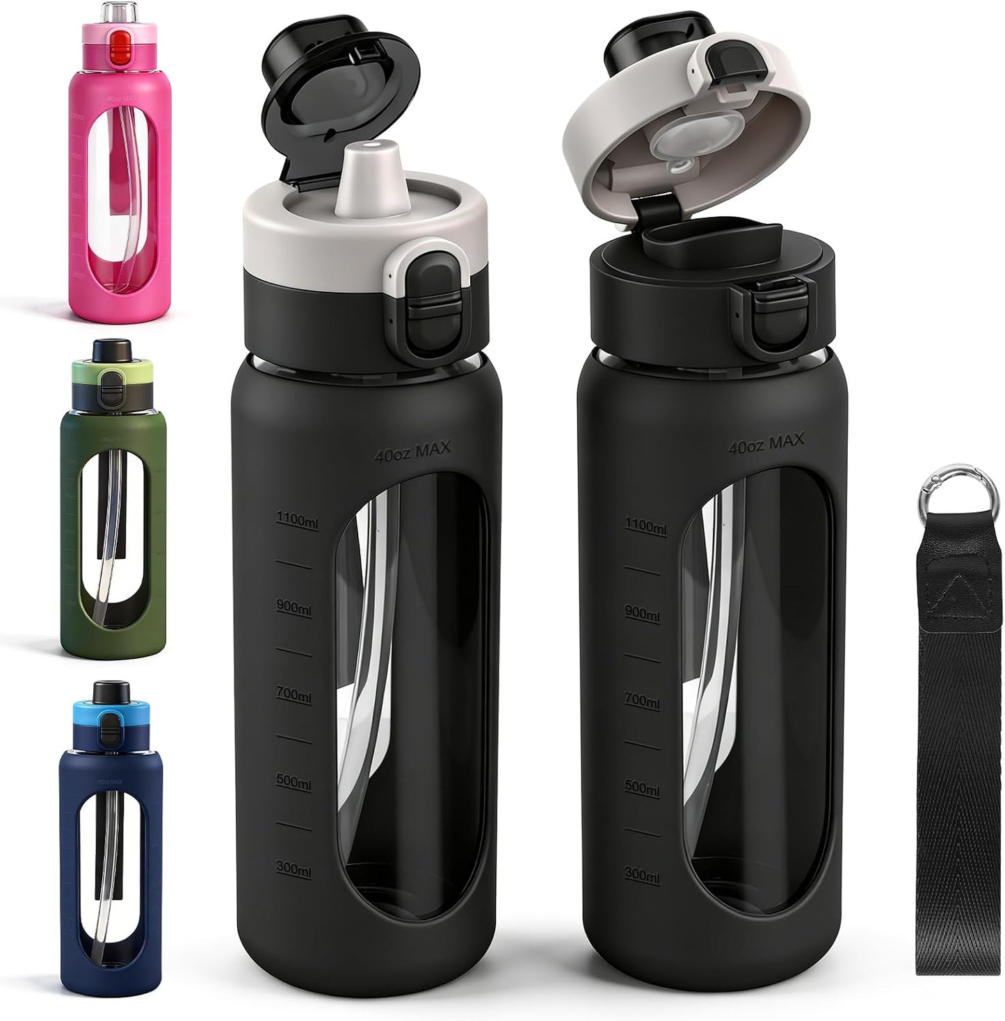 Glass Sports Water Bottle - 40 oz product image 1
