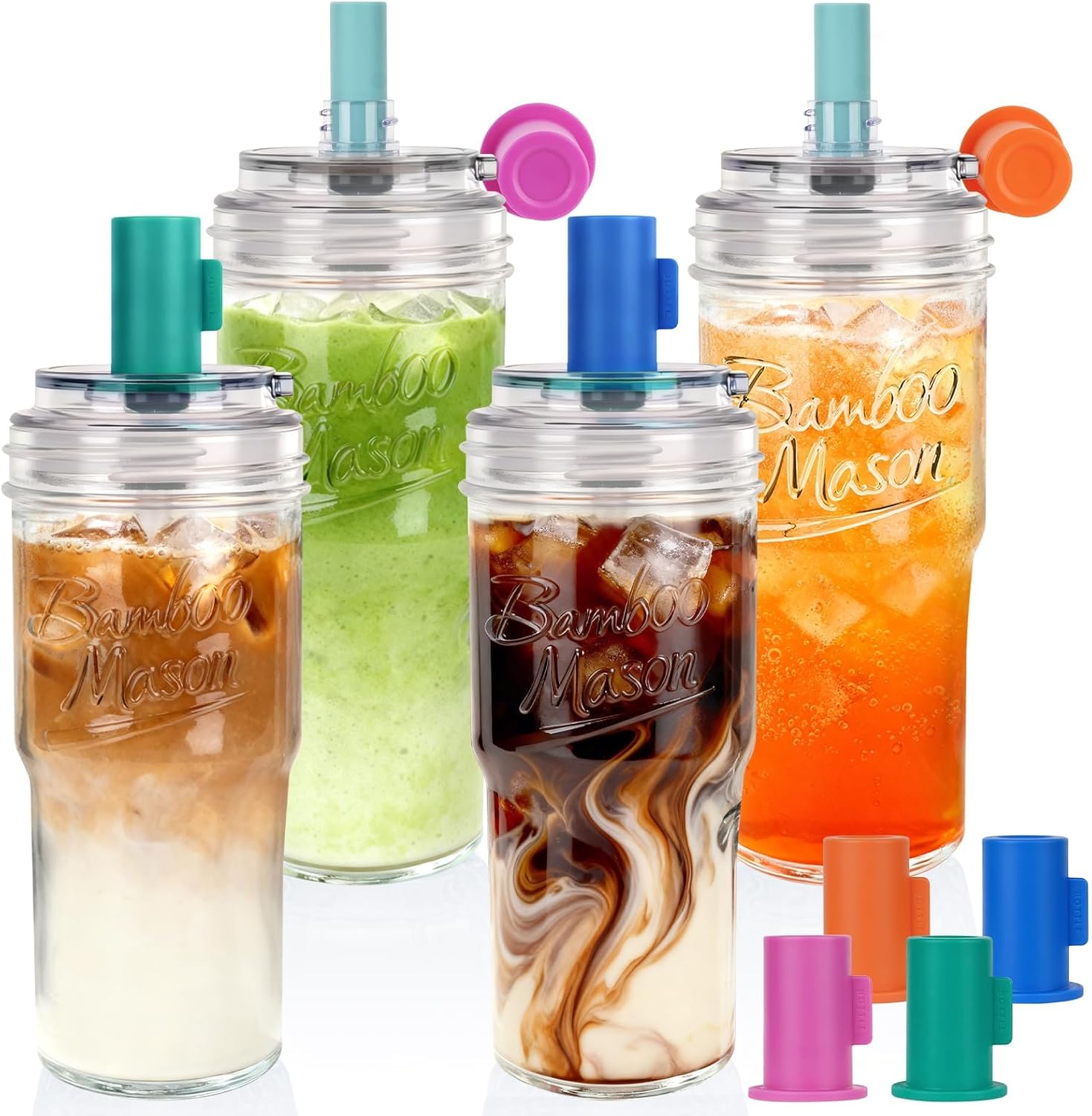 Leakproof Bamboo Mason Jar - 22 oz product image 9