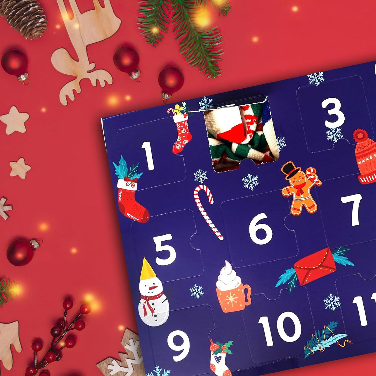 Mason Life Christmas Socks Advent Calendar - 24 Pairs - product view 6