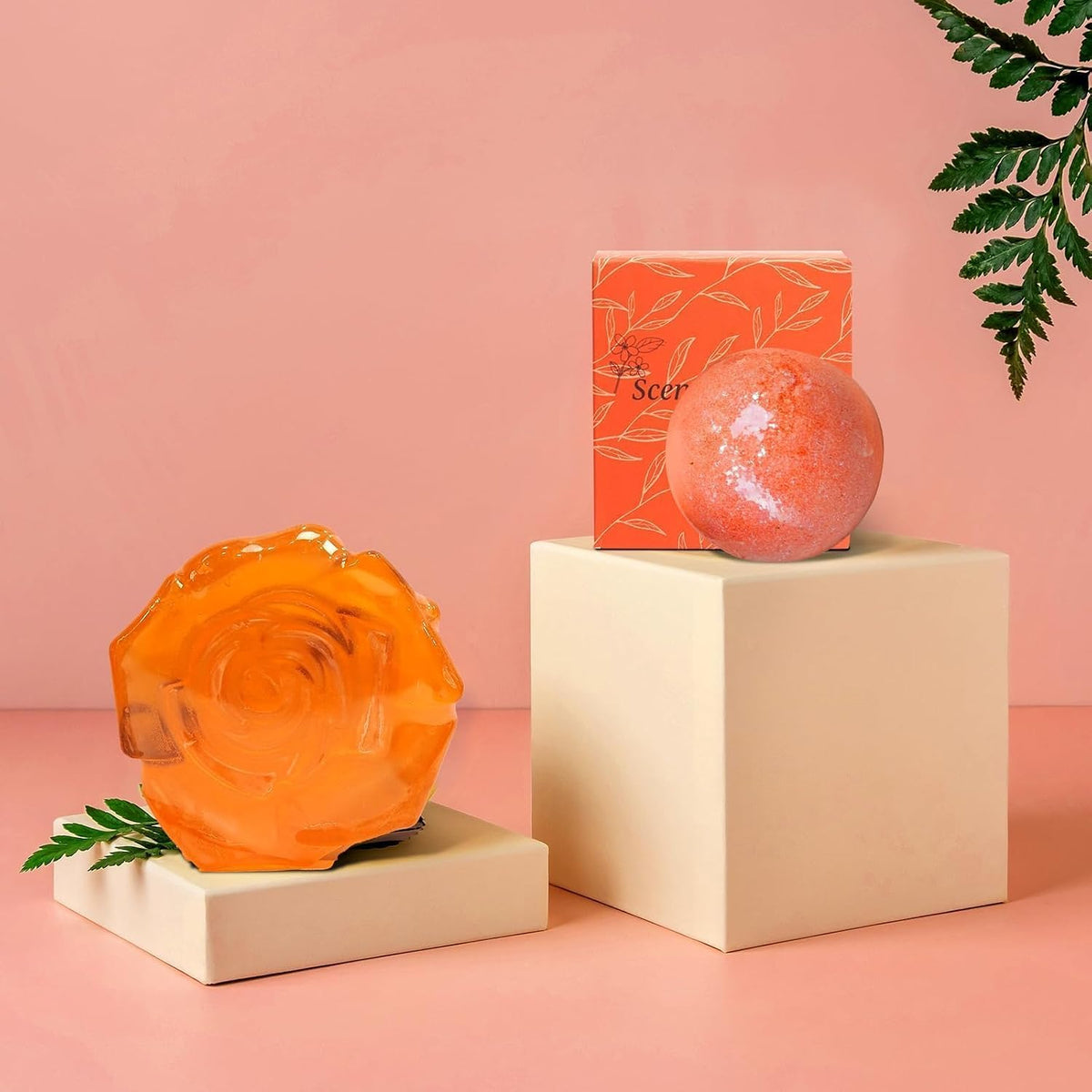 Orange Fall Self-Care Gift Set with Blanket - product image 7