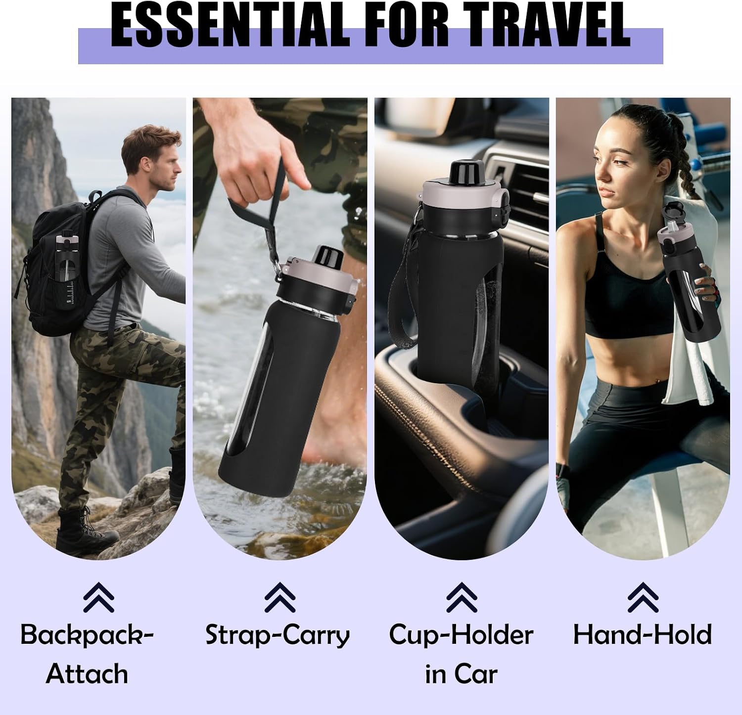 Glass Sports Water Bottle - 24 oz product image 7