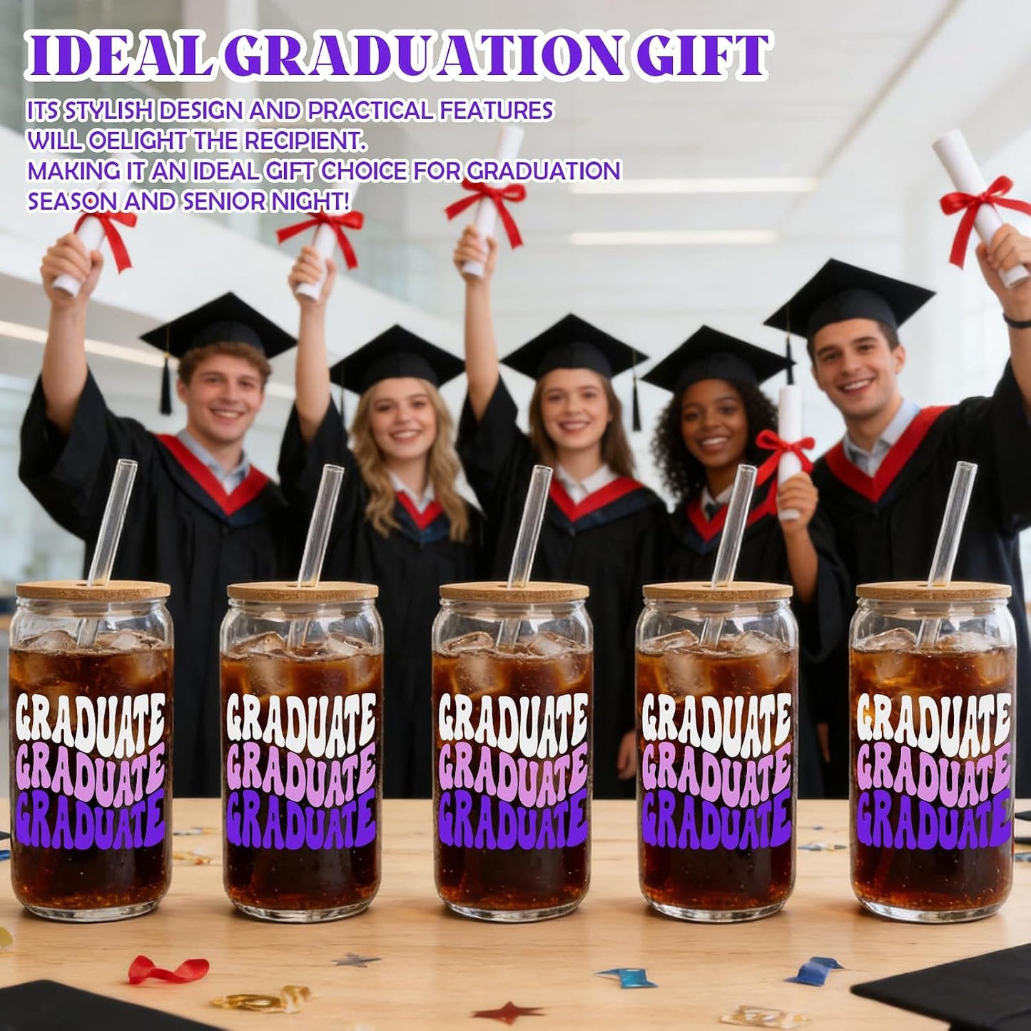 Graduation Glass Cup - 18 oz product image 6
