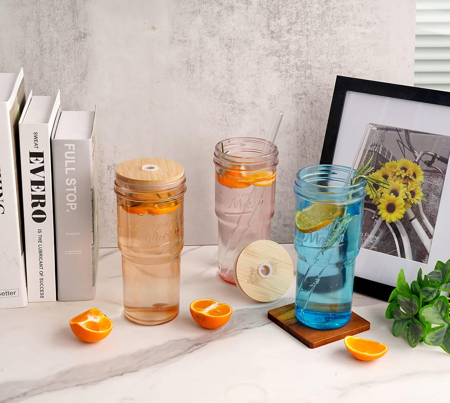 Bamboo Mason Jar - 24 oz product image 4