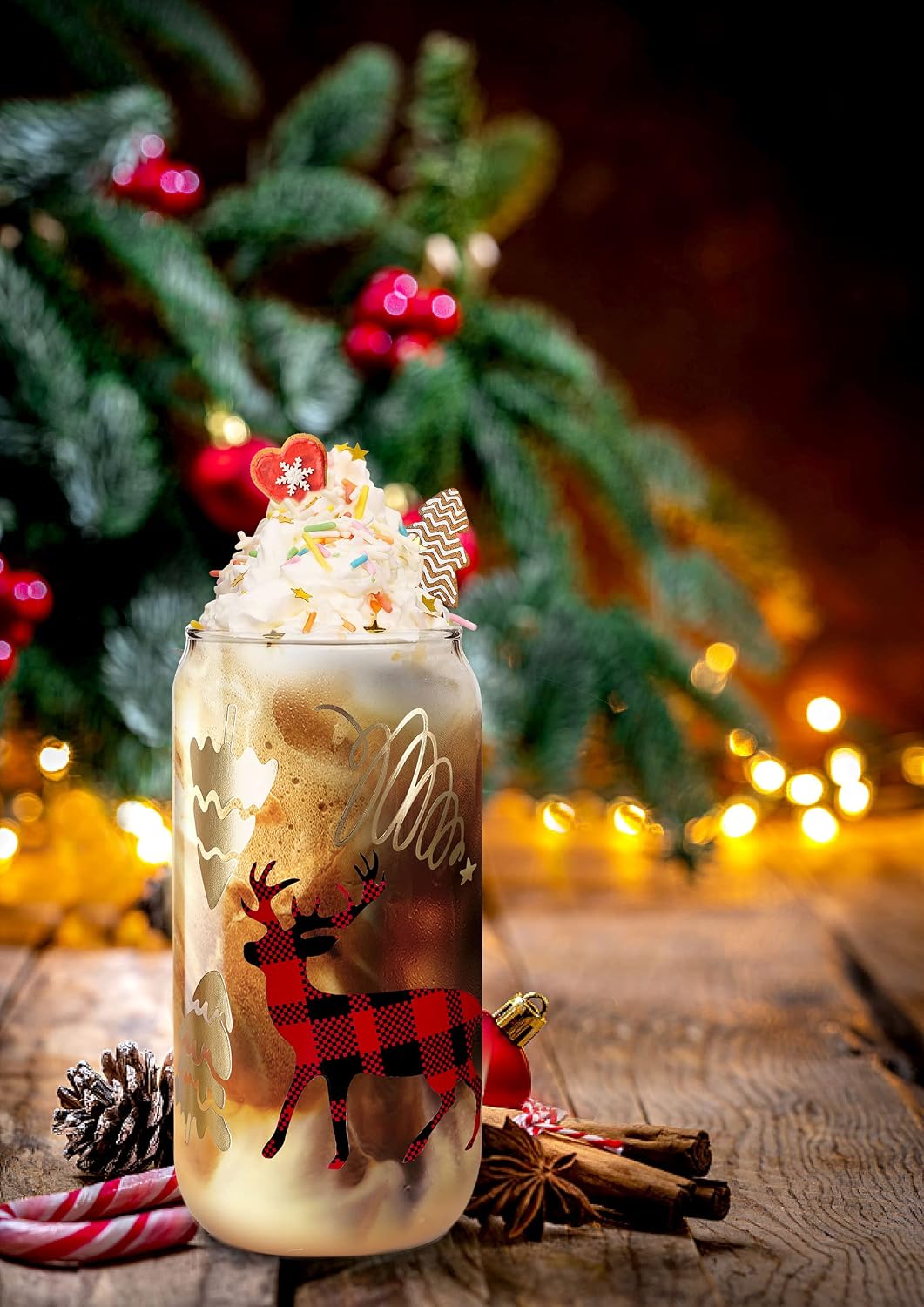Christmas Can Glass - 18 oz product image 5