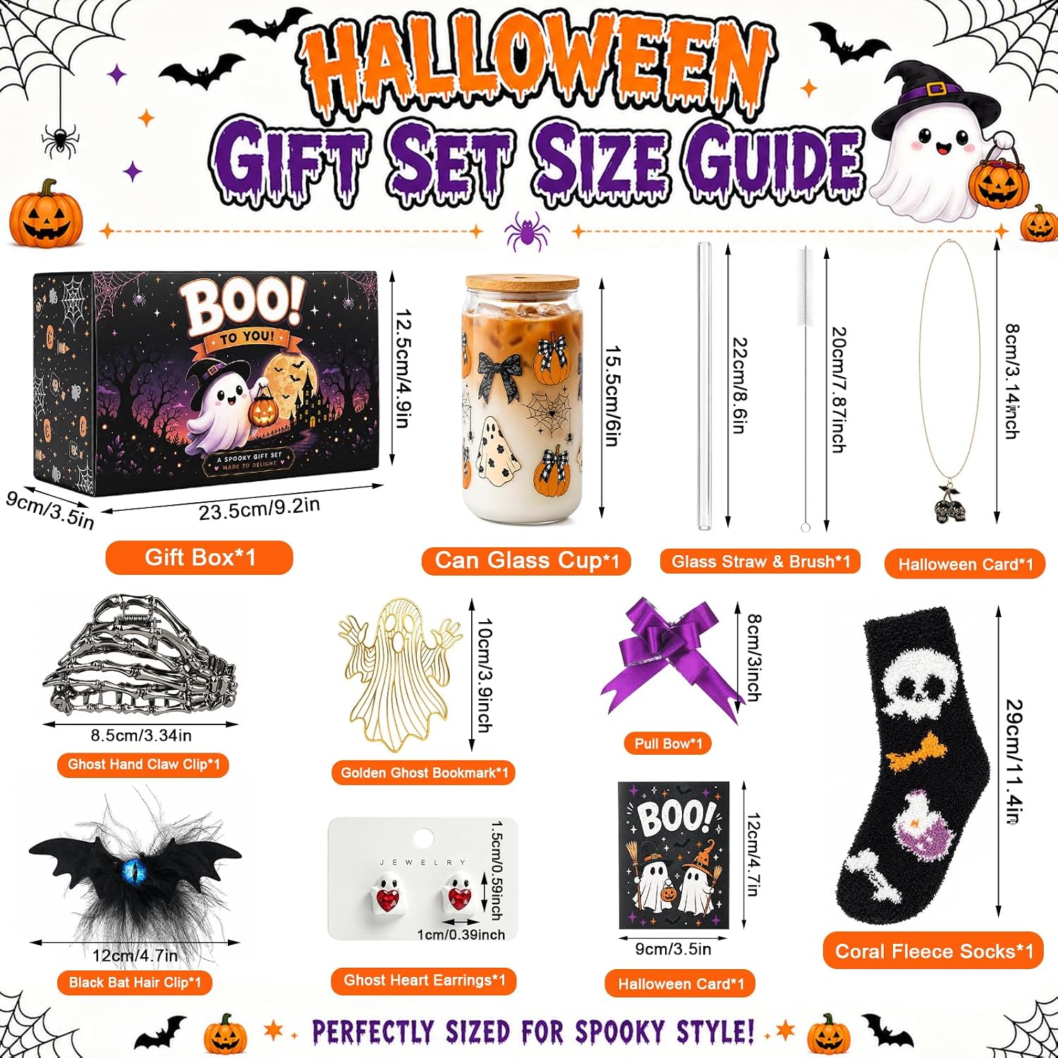 Purple Halloween Boo Basket for Women - 15 Piece - image 3
