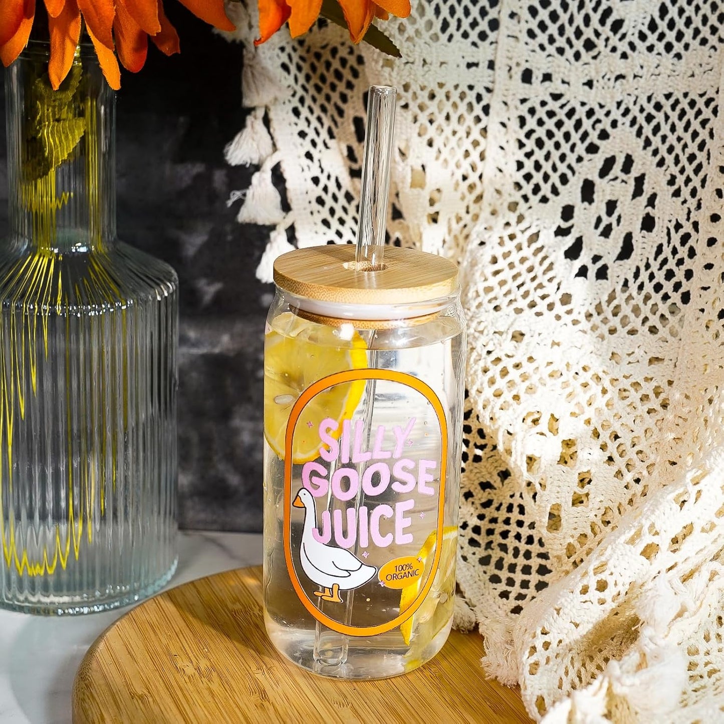 B0F9P3QBVG|Silly Goose 18 oz glass cup Single|image-2