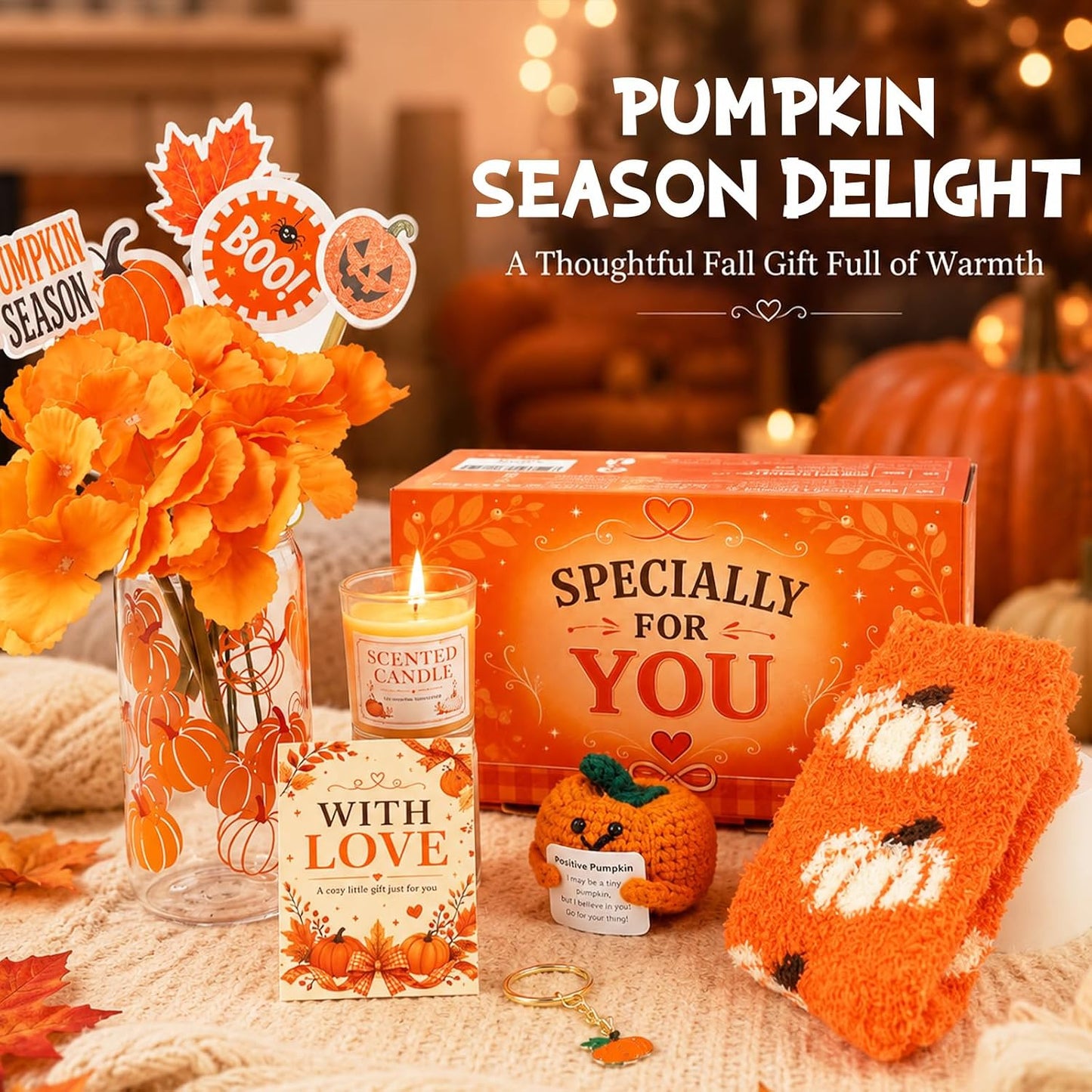 Fall Pumpkin Gift Basket for Women - image 3