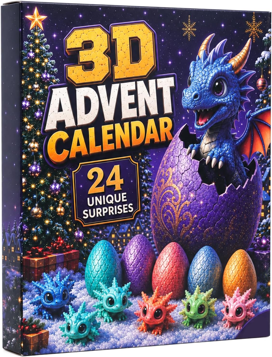 ANOTION 3D Animal and Dragon Advent Calendar - 24 Days - product view 7