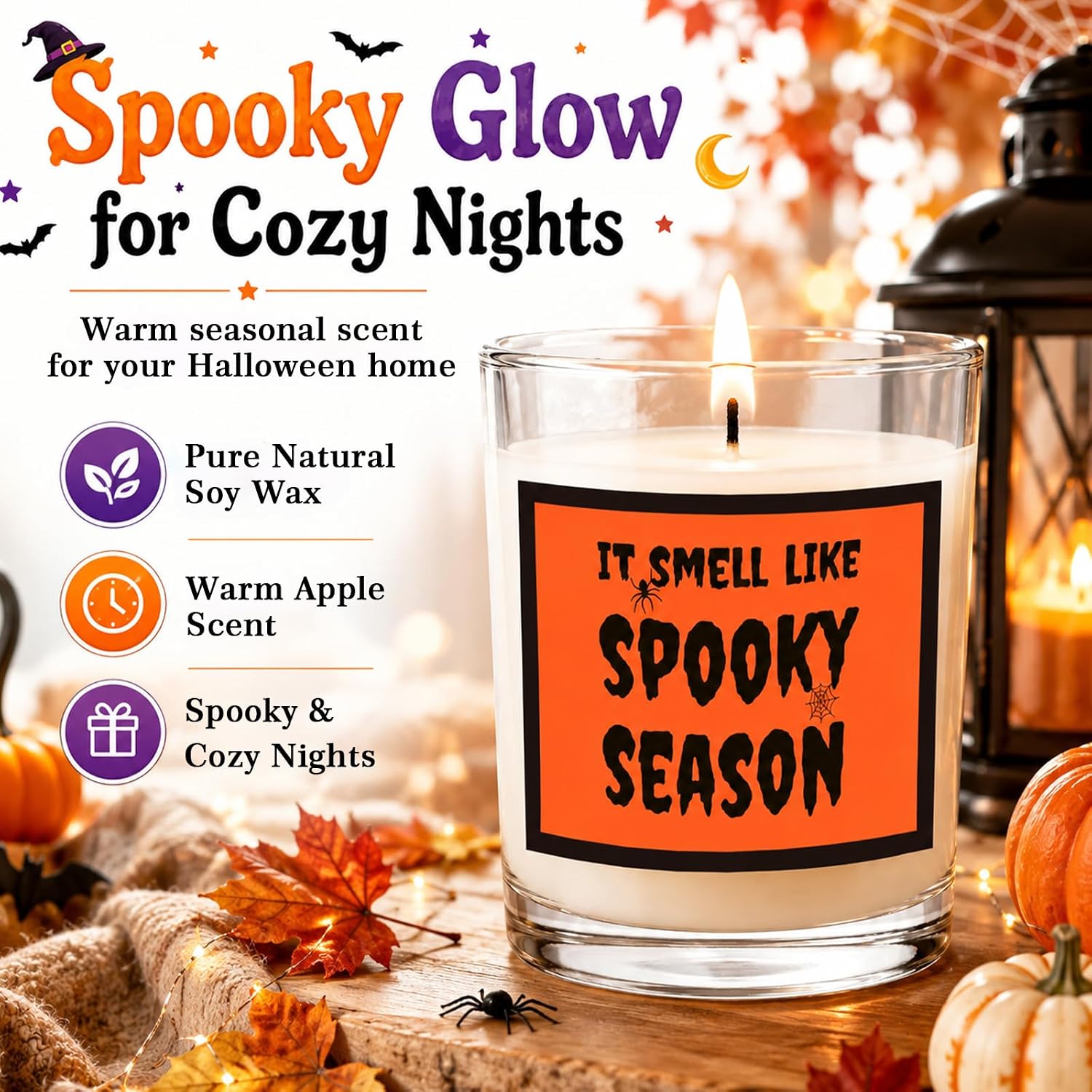 Orange Halloween Boo Basket for Women - 12 Piece - image 6