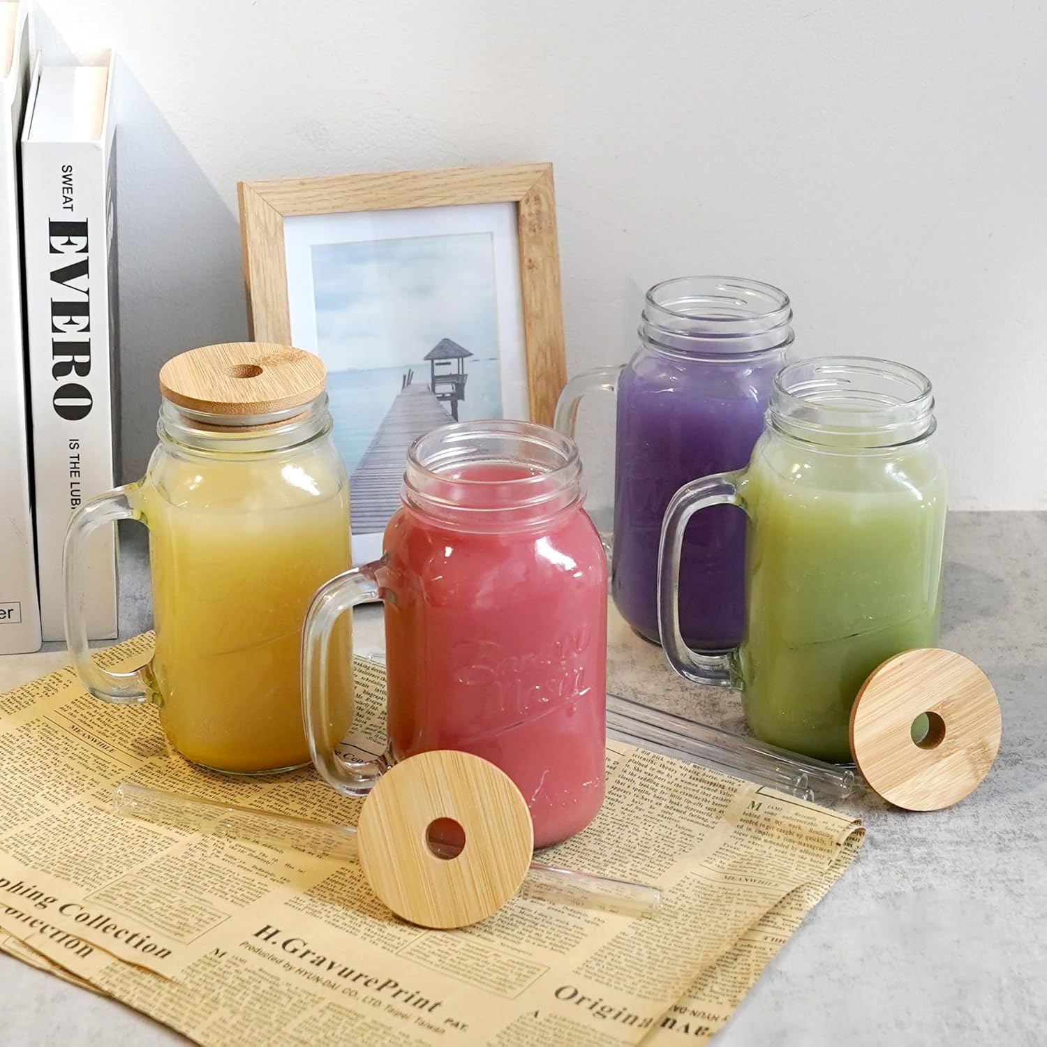 24oz Mason Jar with Handle - 24 oz product image 6