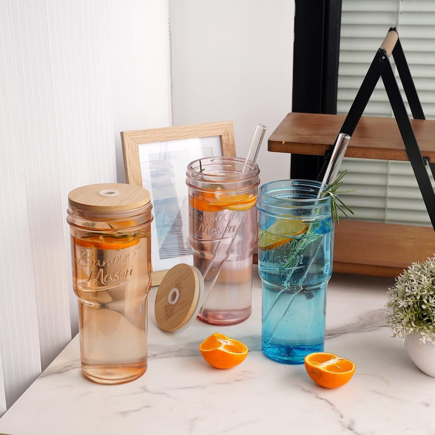Bamboo Mason Jar - 24 oz product image 5