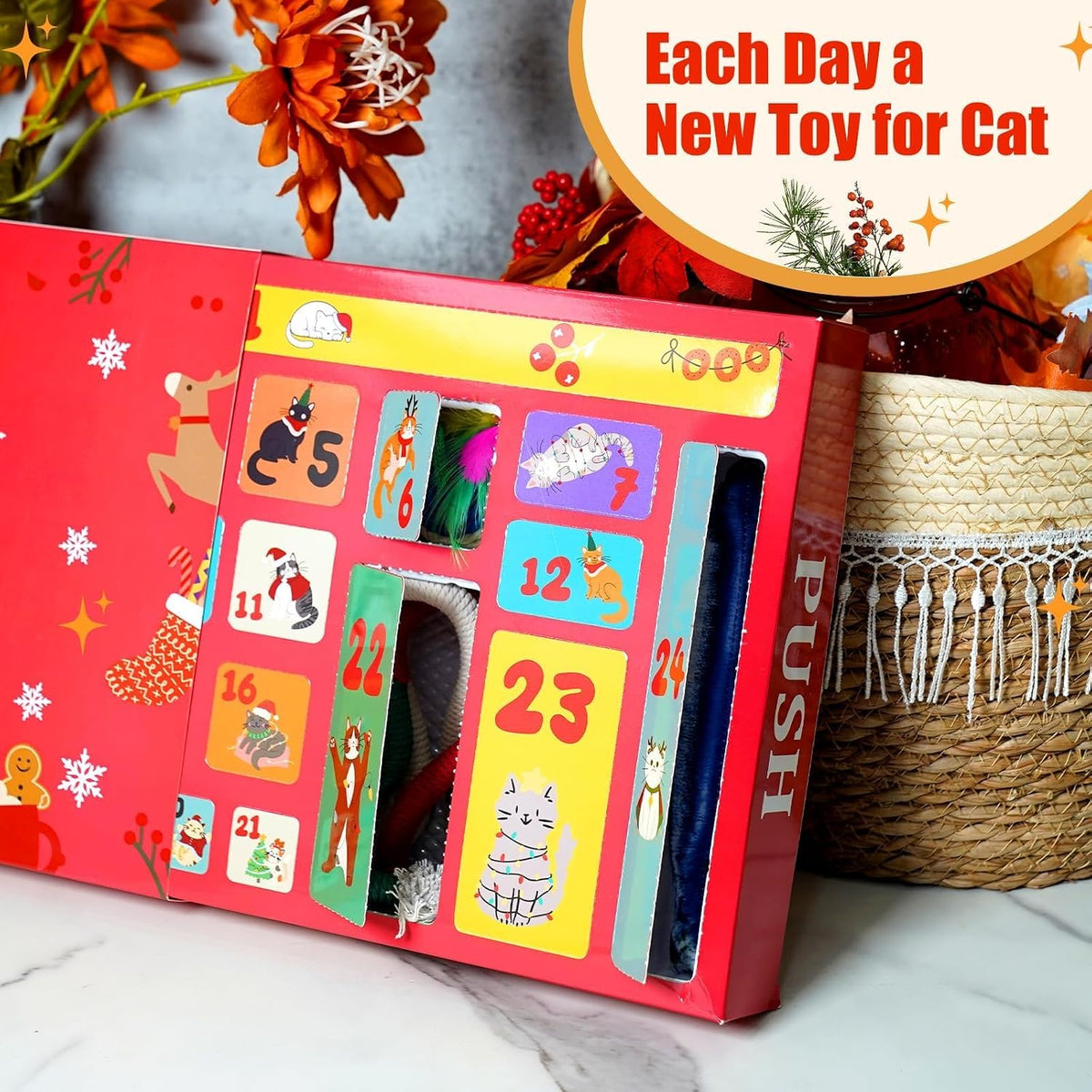 ANOTION Cat Toy Advent Calendar - 24 Days - product view 6