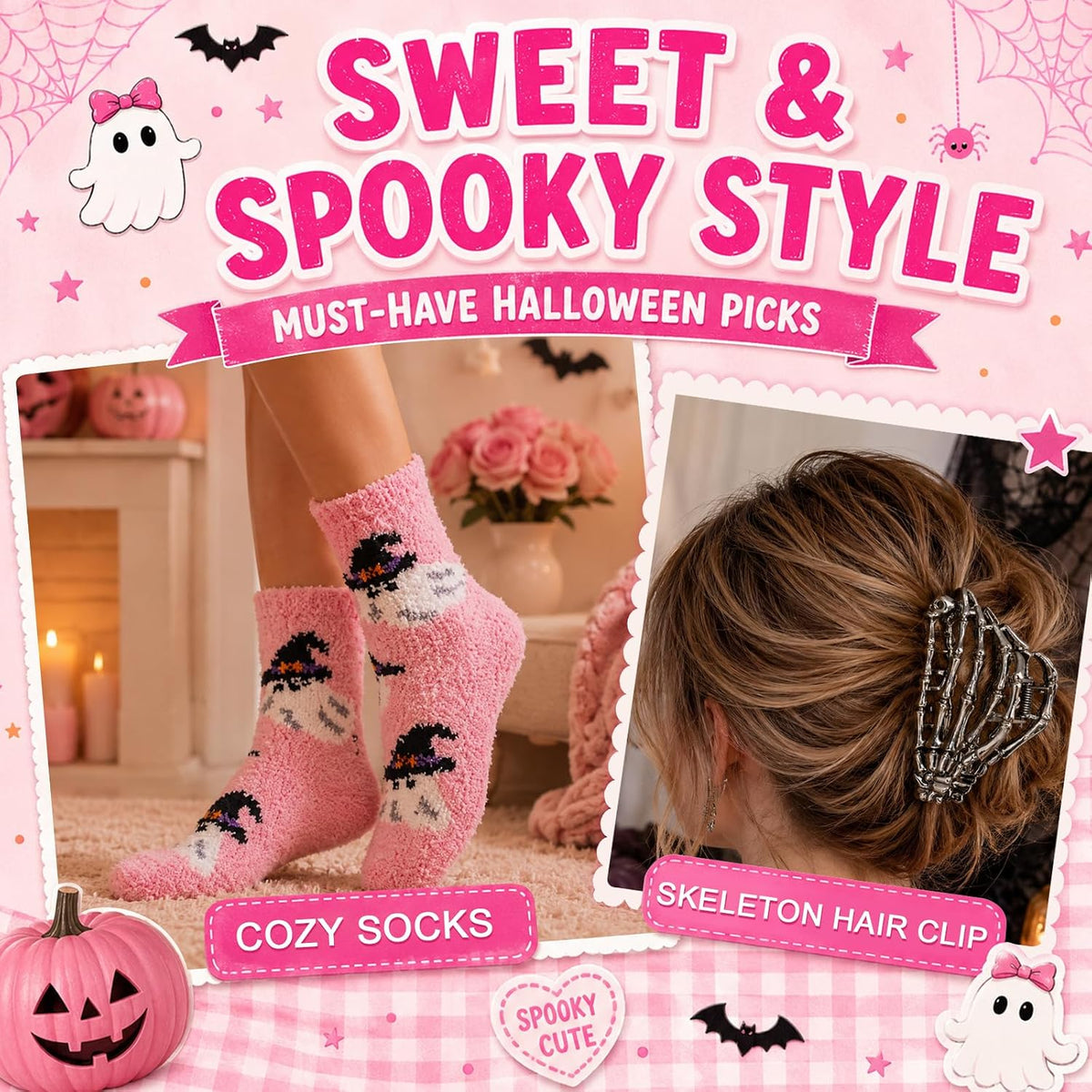 Pink Halloween Boo Basket Gift Set with Blanket - product image 5