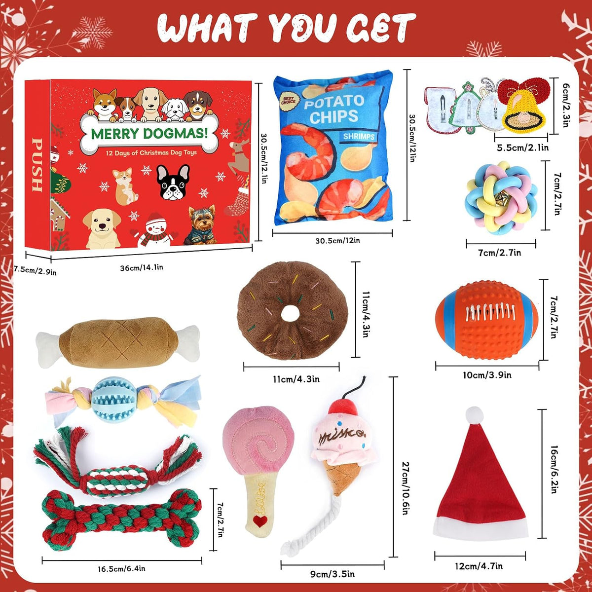 ANOTION Dog Toy Advent Calendar - 12 Days - product view 2