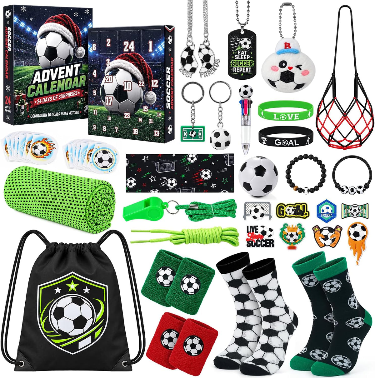 Mason Life Soccer Advent Calendar - 24 Days - set and countdown packaging