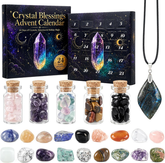 ONEHAUS Crystal Advent Calendar - 24 Days - set and countdown packaging