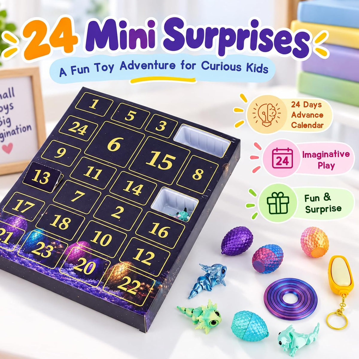 ANOTION 3D Animal and Dragon Advent Calendar - 24 Days - product view 5
