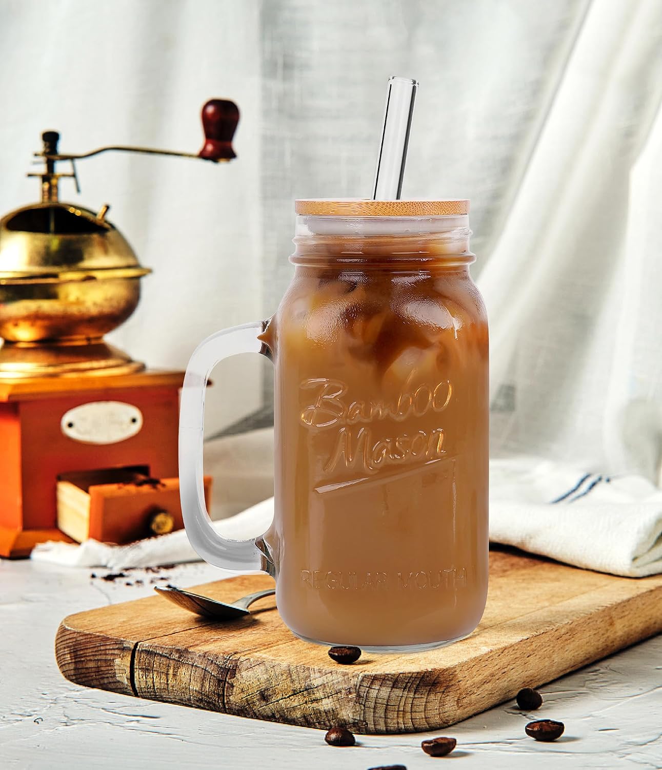24oz Mason Jar with Handle - 24 oz product image 7