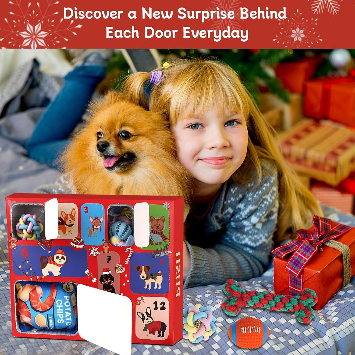ANOTION Dog Toy Advent Calendar - 12 Days - product view 3
