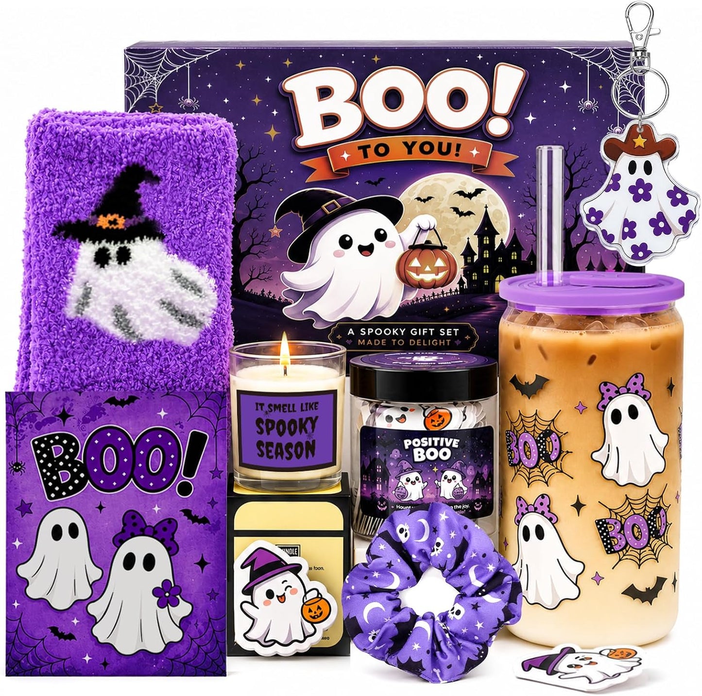 Purple Halloween Self-Care Boo Basket - image 1