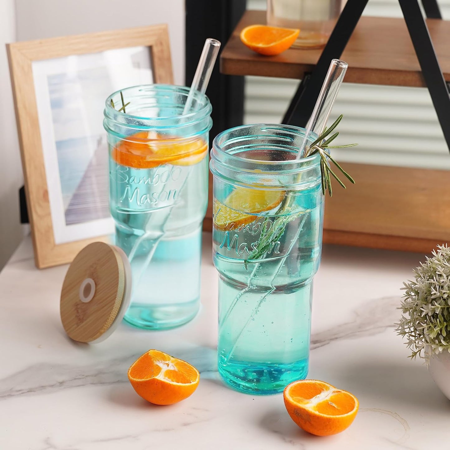 Bamboo Mason Jar - 24 oz product image 6