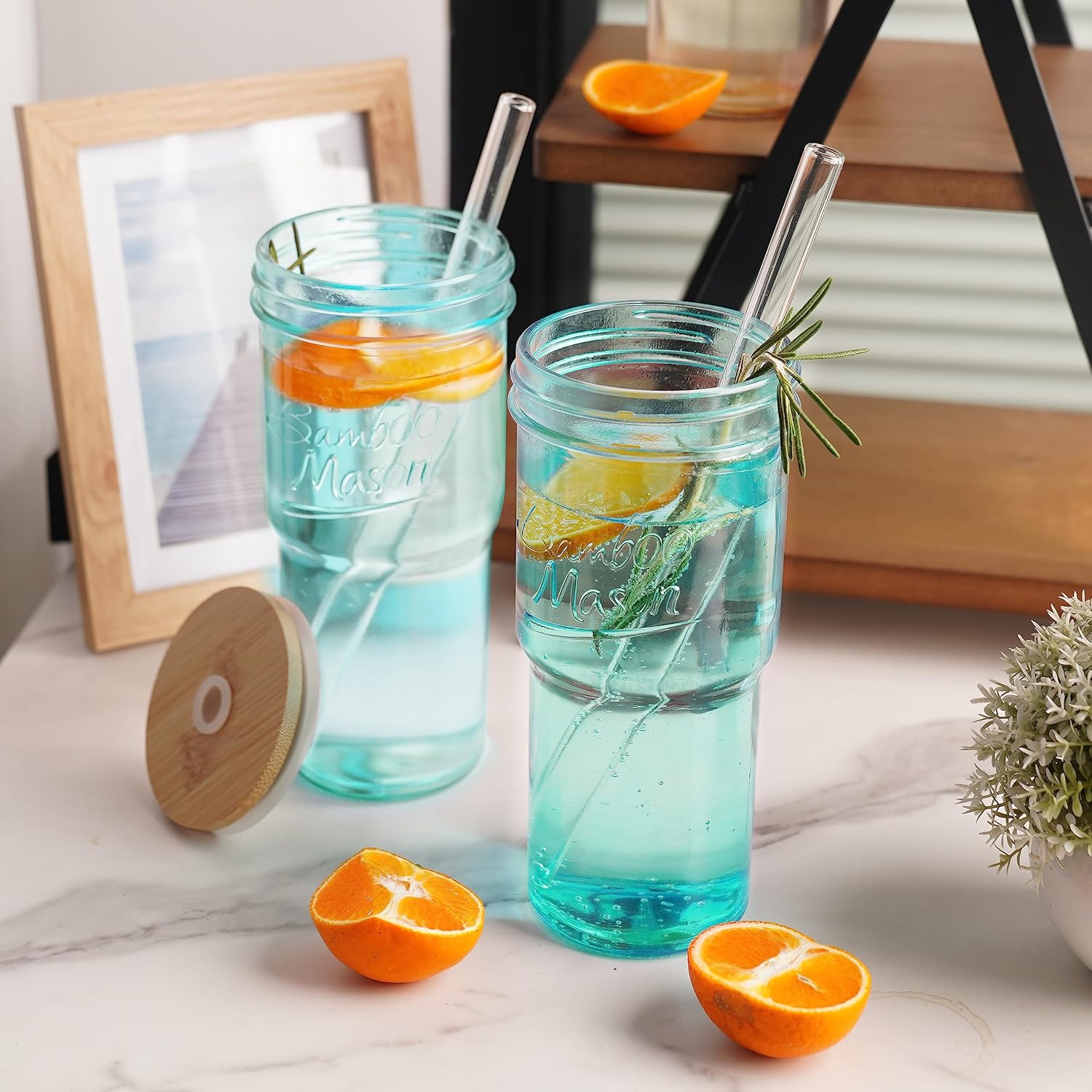 Bamboo Mason Jar - 24 oz product image 6