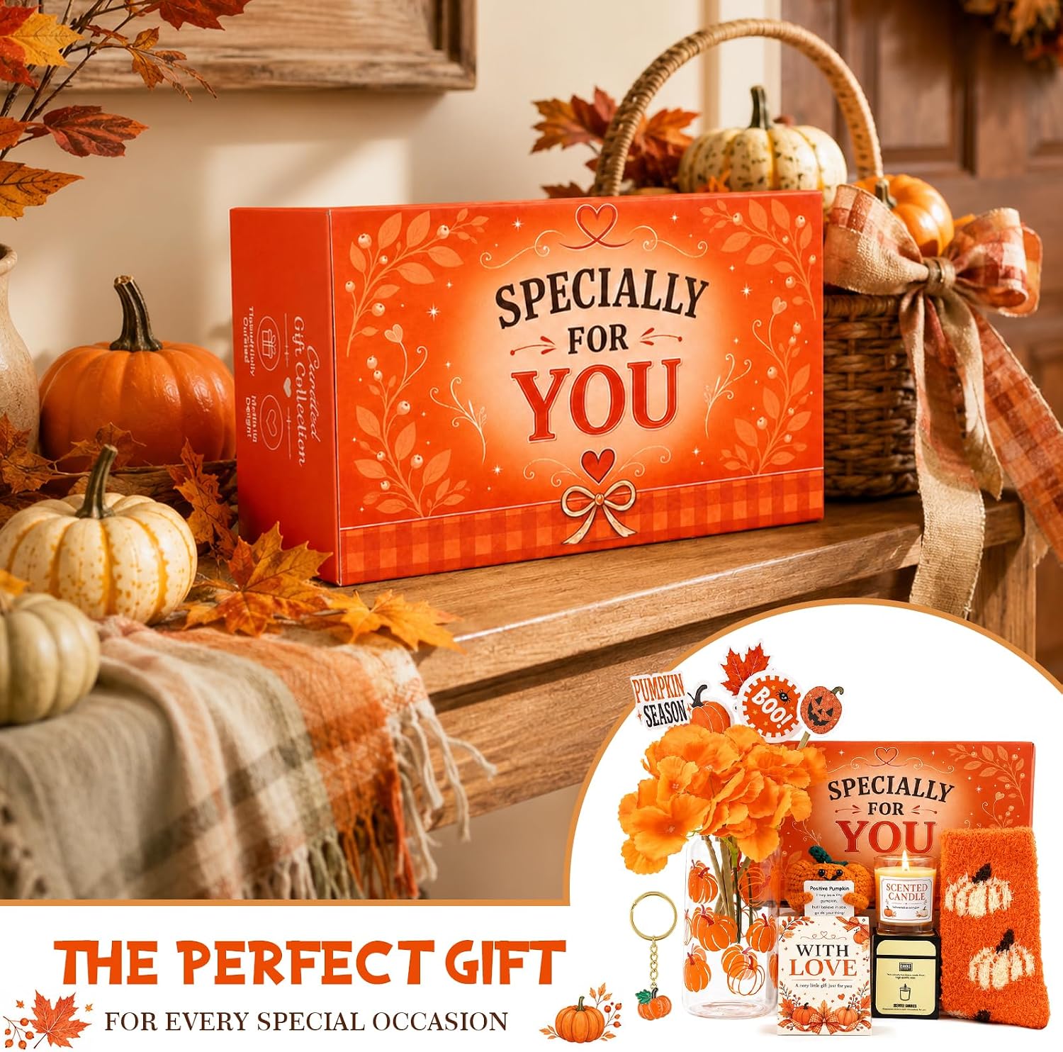 Fall Pumpkin Gift Basket for Women - image 7