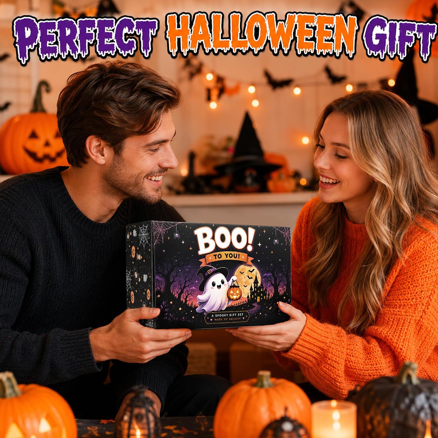 Purple Halloween Boo Basket for Women - 15 Piece - image 8