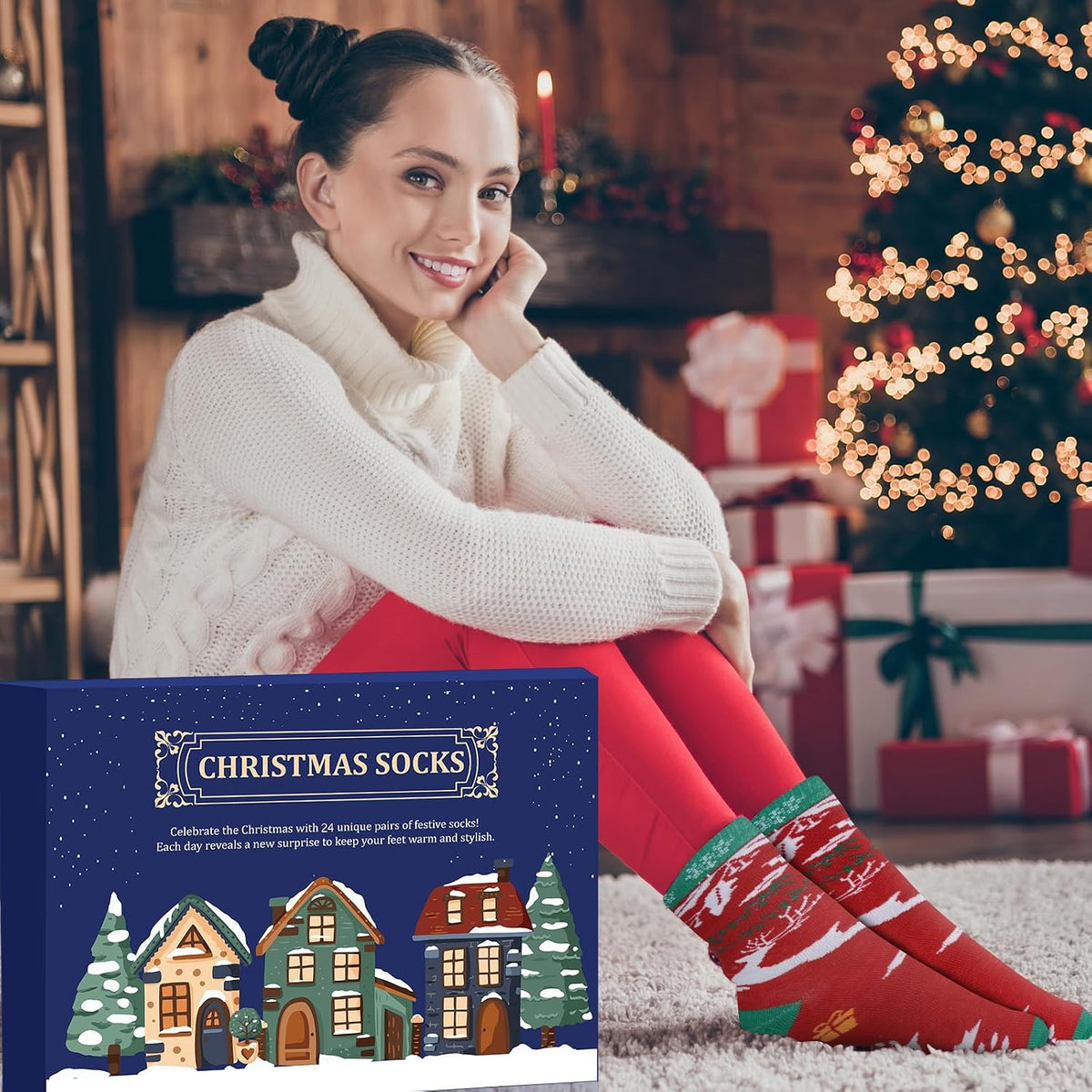 Mason Life Christmas Socks Advent Calendar - 24 Pairs - product view 4