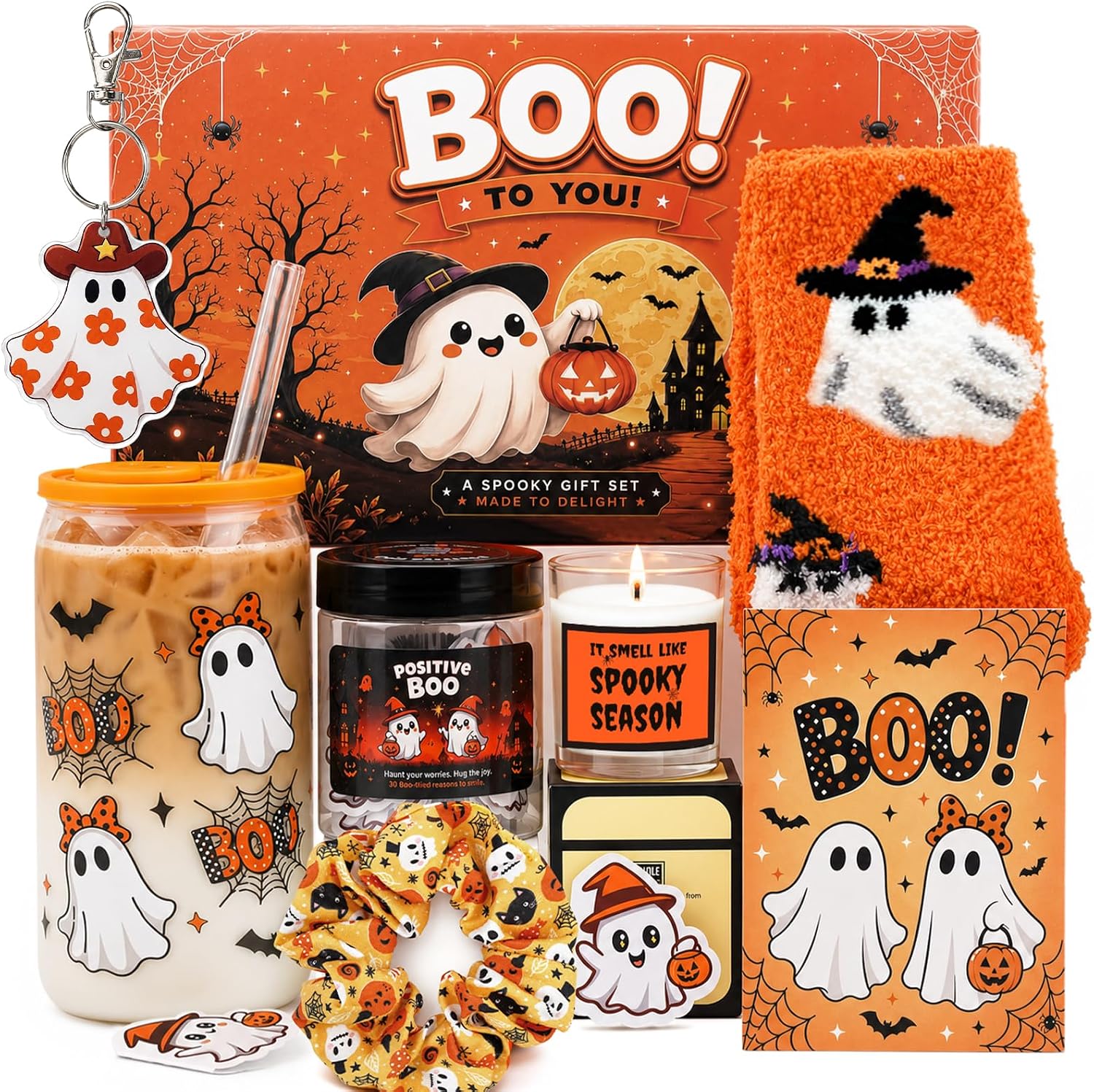 Black Halloween Boo Basket for Women - 12 Piece - image 9