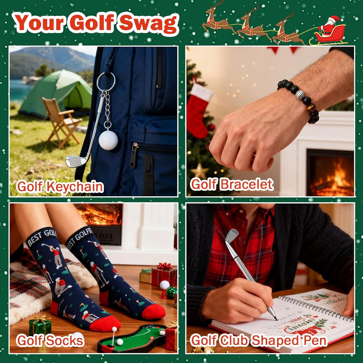 ONEHAUS Green Golf Advent Calendar - 24 Days - product view 6