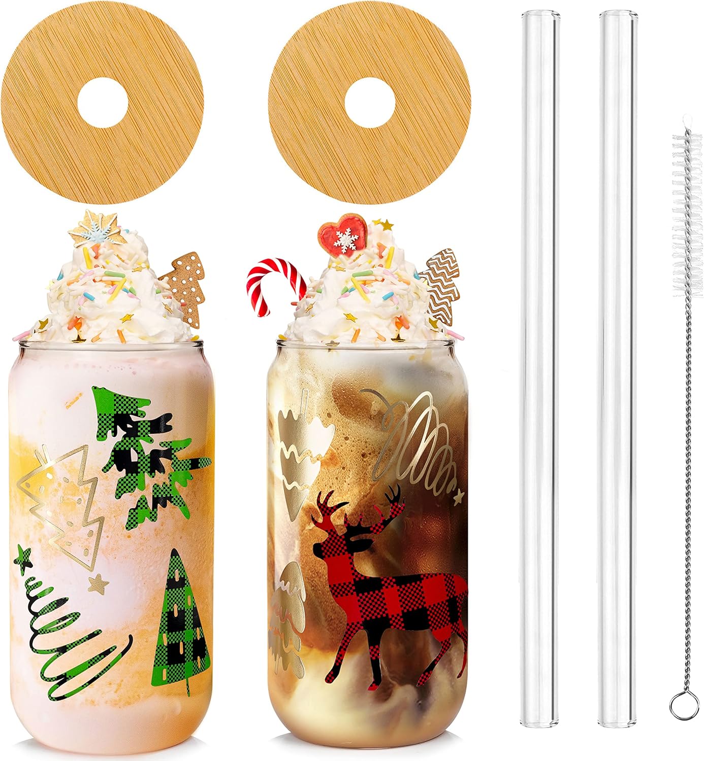 Christmas Can Glass - 18 oz product image 1