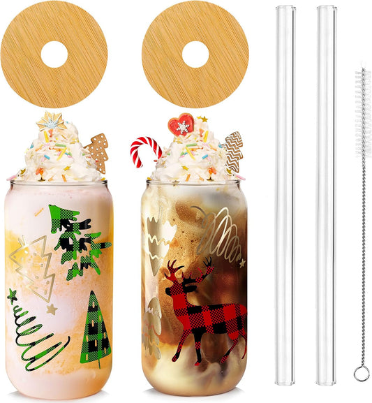 Christmas Can Glass - 18 oz product image 1